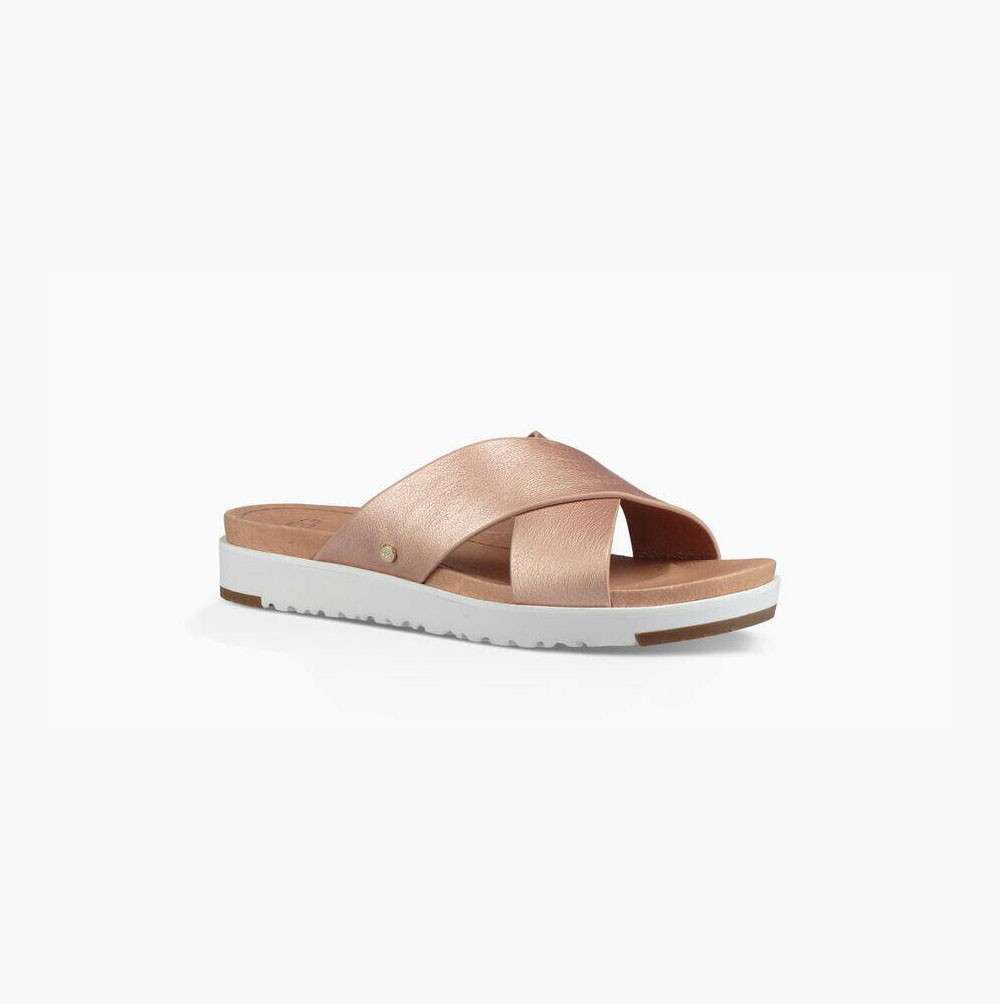 UGG Kari Metallic - Sandaler Dame - Rosa Gull (NO-B409)